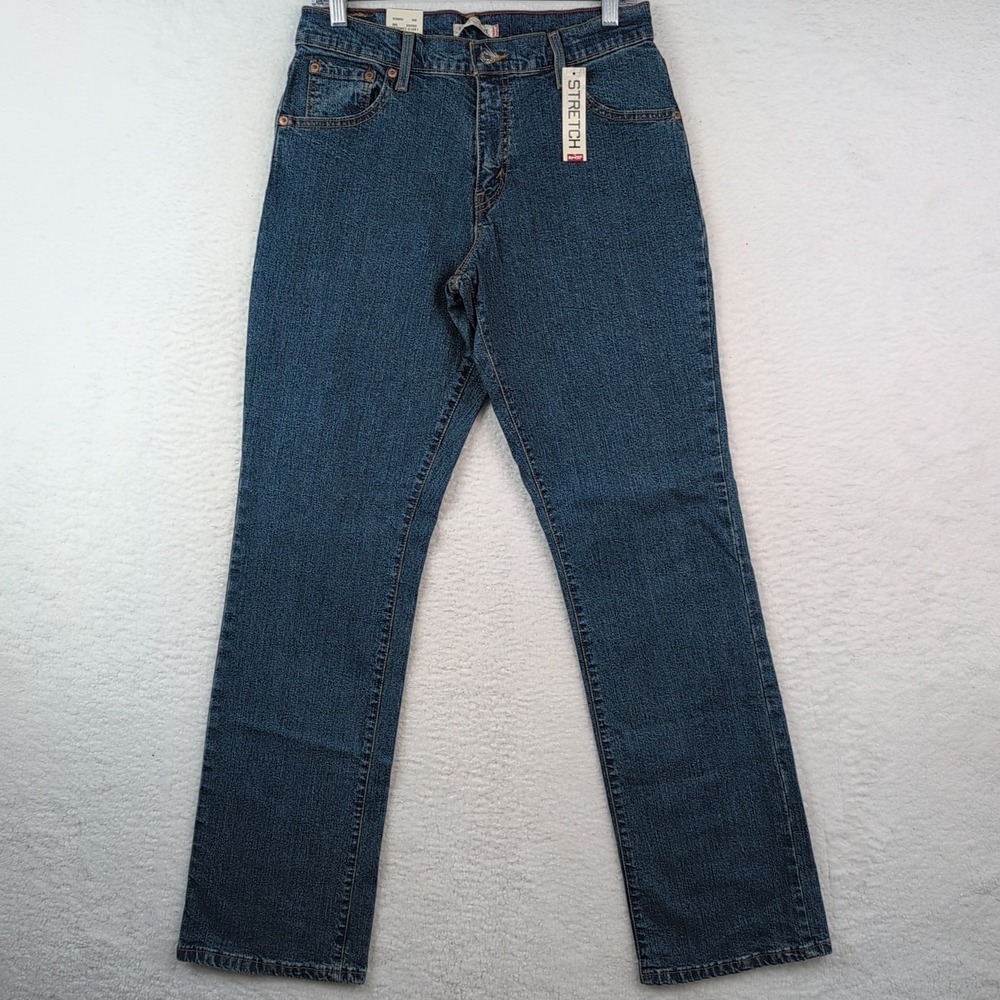NWT Levis 550 Denim Jeans Relaxed Bootcut Western Stone Wash Womens‎ Size 10L